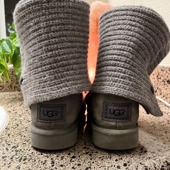 UGG Classic Cardy Button Detailed Knit Boots - Picture 2 of 3